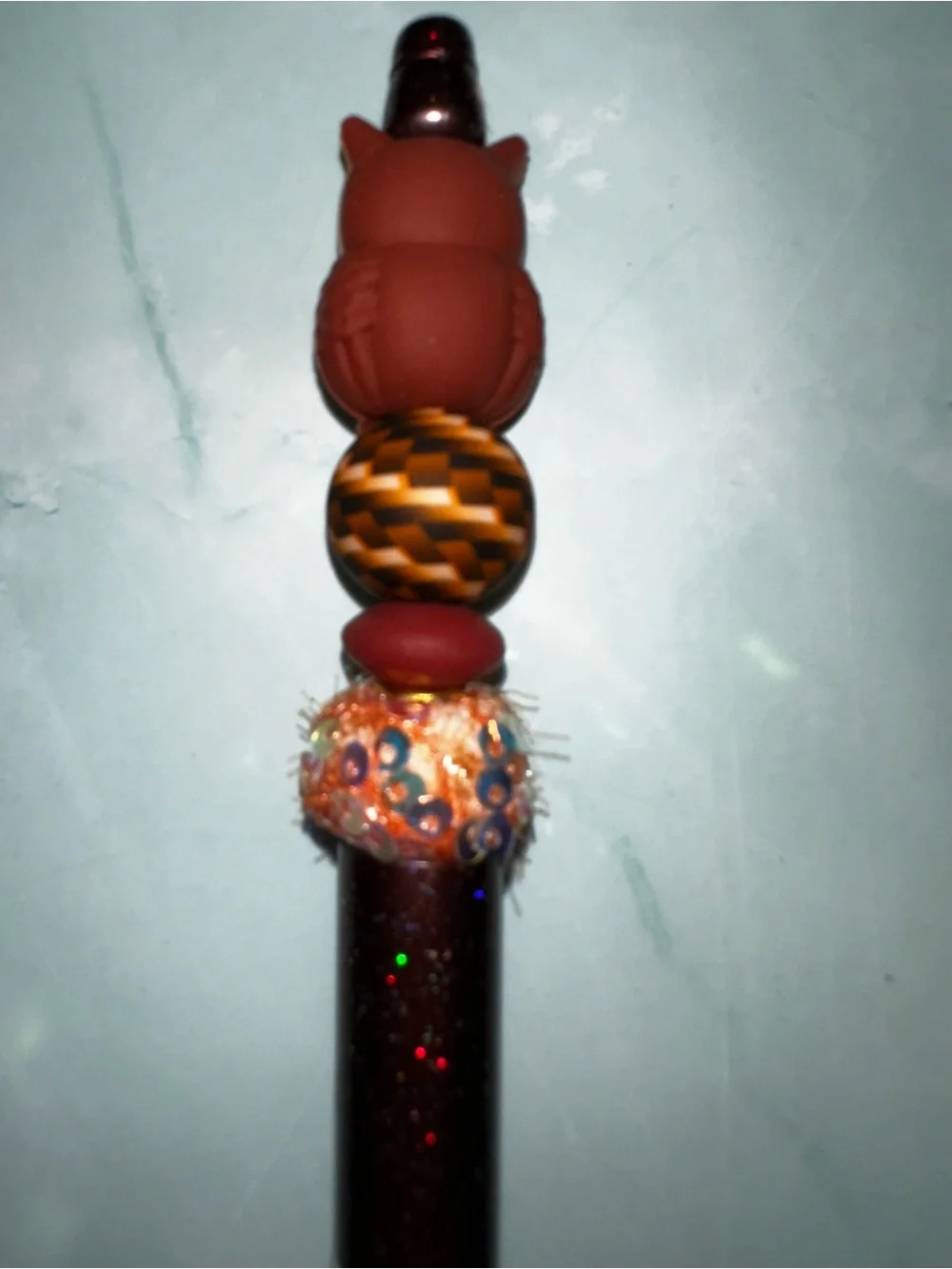 Brown Owl Decorative Ballpoint Pen - Charming Desk Accent